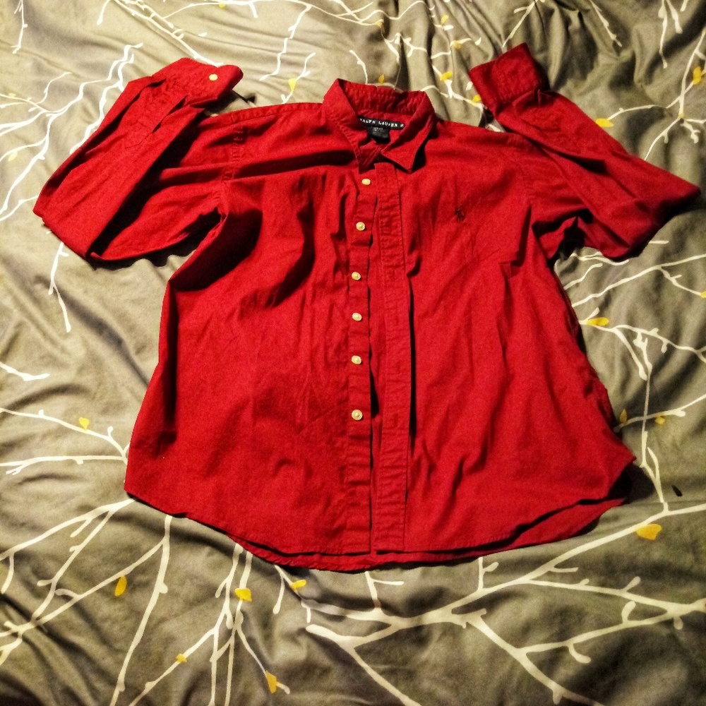Boys Ralph Lauren Button Down (Darker in person)